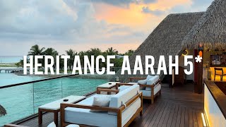 Heritance Aarah 5 Maldives  full tour in 4k from premium all inclusive resort [upl. by Ingalls]