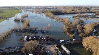 Floods at The Maybush Oxfordshire 09012024 [upl. by Nytsirhc213]