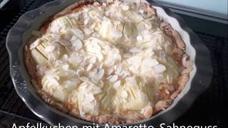 Apfelkuchen mit Amaretto Sahneguss mit Pampered Chef® und Thermomix ® [upl. by Ecitsuj805]