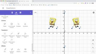 How to Rotate an Image on Geogebra [upl. by Preiser954]