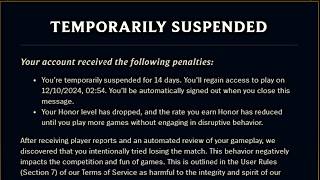 BANNED because of THIS Riot please [upl. by Sirtaeb]