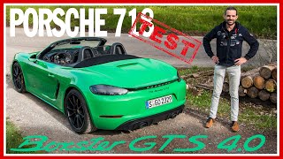 Porsche 718 Boxster GTS 40 mit PDK im Test Doch lieber als Handschalter Review Fahrbericht [upl. by Ayamat]