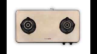 BLOWHOT Sapphire Gold Manual 2 Burner Slimmest Gas Stove Review [upl. by Elocaj]