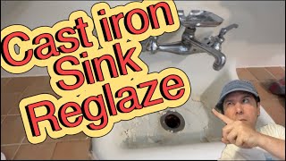 How we reglaze a cast iron sink for the 1910’s [upl. by Maller]