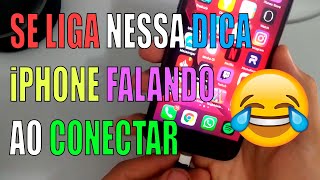 iPhone  Siri respondendo ao Conectardesconectar do Carregador [upl. by Ayidan]