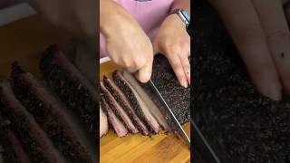 Smoked brisket GrillwithWeber DanOsSeasoning Burnfirestartercompany EXCALIBLADES [upl. by Faletti]