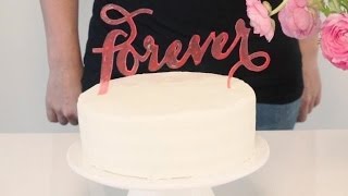 DIY Painted Cake Topper [upl. by Akerdna58]