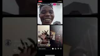 Mererackz on live wit gang 💥 at car🤭🤭 [upl. by Yekcim]