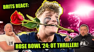 REACTION Alabama vs Michigan  2024 Rose Bowl  College Football Highlights  British Reactions [upl. by Jerrold]