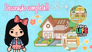 DECORAÇÃO COMPLETA NA GRANDE CASA DE FAMÍLIA 🏡💗 PARTE 1  Toca Life World  Bel Pimenta [upl. by Ellered294]