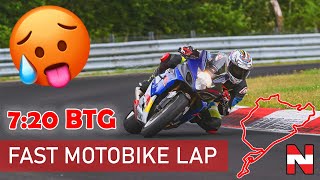 720 BTG Nordschleife Nürburgring GSXR 1000 K5 FAST Motorcycle lap with traffic [upl. by Loseff]