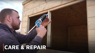 CARE amp REPAIR  Protect Your Shed  Silicone Window Sealant [upl. by Aij]