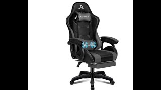 ALFORDSON Gaming Chair with Massage ° Recline Ergonomic Executive with Footrest amp Adjustable height [upl. by Airotcivairam]