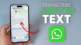 How To Transcribe Audio Messages into Text on WhatsApp in 30 Languages [upl. by Malcolm]