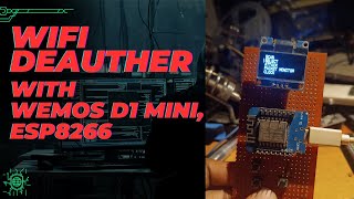 WIFI DEAUTHER WITH ESP8266 WEMOS D1 MINI  EASIEST METHOD  embeddedsystem esp8266 wifihacking [upl. by Meingolda]