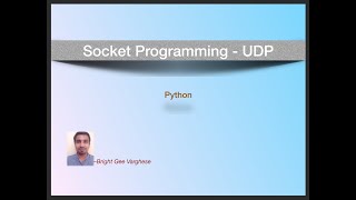 UDP Socket Programming  Python [upl. by Ardnoid]