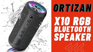 Ortizan X10 RGB Bluetooth Speaker REVIEW [upl. by Melak958]