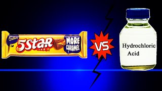 Chocolate Vs Hydrochloric Acid  How it reacts Must Watch [upl. by Oirrad]