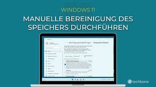 Manuelle Speicherbereinigung durchführen Windows 11 [upl. by Eatnoled]