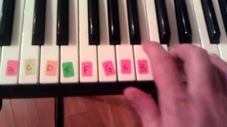 How to play HOT DOG from Mickey Mouse on Piano for beginners [upl. by Animas61]