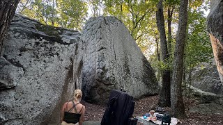 Outdoor Bouldering at Stone Fort PT2 10524 [upl. by Ataynik]