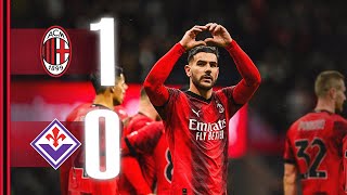 Theo scores Camarda debuts AC Milan 10 Fiorentina  Highlights Serie A [upl. by Nelloc]