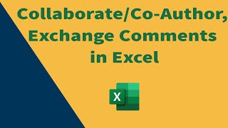 How to Share Workbook Collaborate in Excel Coauthor in Excel and Exchange comments [upl. by Nosiddam]