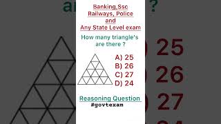 Counting of triangle’s ssc sscgd reasoning upsc railwayexam ntpcexam motivation success [upl. by Mufi]