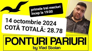 PONTURI PARIURI by Vlad Stoian  14 octombrie 2024 [upl. by Esdnyl607]