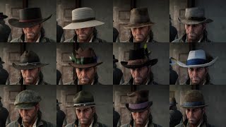 Red Dead Redemption 2  39 Stolen Hats  11 Found Hats  30 Crafted Hats  25 Owned Hats  RDR2 [upl. by Abernon]