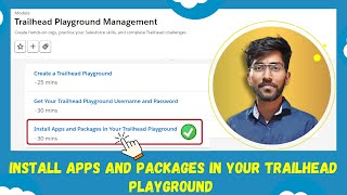 Install Apps and Packages in Your Trailhead Playground  Trailhead salesforce  Techlok [upl. by Noeled]