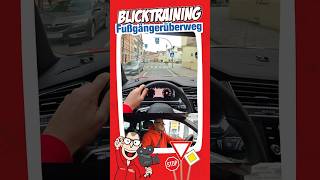 Fußgängerüberweg 🚘 fischeracademy fahrschule führerschein blicktraining prüfung shorts [upl. by Maxama]