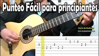 Punteo Fácil para principiantes en la guitarra [upl. by Matti]