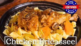 Chicken Fricassee aka Rustic French Chicken Stew AMAZING COMFORT FOOD [upl. by Handler]