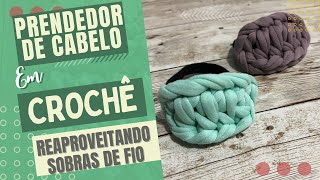 COMO FAZER PRENDEDOR DE CABELO  FIO DE MALHA  como usar sobras de fio [upl. by Halullat]