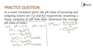 pH of Water Calculation  Problem 12 Environmental Engineering GATE Civil Engineering [upl. by Figueroa]