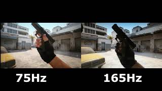 75Hz vs 165Hz Test Refresh Rate [upl. by Norwood674]