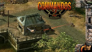 COMMANDOS 2 Men of Courage  Training Camp 2  full gameplay walkthrough with commentary HD [upl. by Anedal]