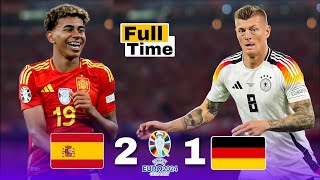 اعظم مباريات اليوروquot🔥🤯 اسبانيا 🇩🇪 1  2  🇪🇸 المانيا ربع نهائي يورو 2024🏆 تعليق على الكعبى🎙 4k 💥 [upl. by Eniamart892]