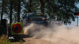 RALLY LIEPAJA 2020  ERC 2 Highlights Leg 1 [upl. by Arraeic]