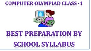 Computer Olympiad class  1 By School Syllabus [upl. by Guenevere962]