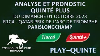 ANALYSE ET PRONOSTIC QUINTÉ PLUS DU DIMANCHE 01 OCTOBRE 2023  quinté plus  pronostic quinté pmu [upl. by Elleinnod]