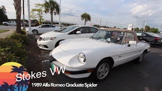 A 1989 Alfa Romeo Graduate Spider For Sale  Walkaround amp Test Drive  Stokes VW  May 2017 [upl. by Donahue144]