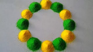 Easy Small Simple Rangolis For Everyday  rangoli designs  Relaxing Rangoli Videos  Rangolis [upl. by Keegan]