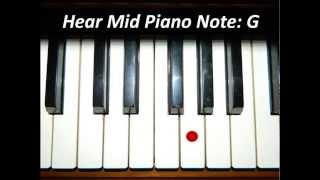 Hear Piano Note  Mid G [upl. by Annaerdna]