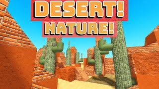 How to build a desert nature  Itty Bitty Railway Tutorial ROBLOX [upl. by Illa]