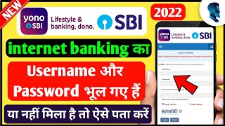 SBI Internet Banking Forgot Username Forgot Login Password  How to reset SBI username and password [upl. by Christabella272]