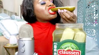 Pickle ASMR Eating SoundsBIG CrunchIntense  Spirit Payton [upl. by Haseena]