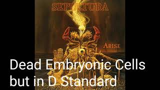 Sepultura  Dead Embryonic Cells but in D standard [upl. by Hawk202]