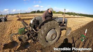 1955 Ferguson TED20 21 LItre 4Cyl Petrol TVO Tractor 26 HP With Ferguson Plough [upl. by Emyle]